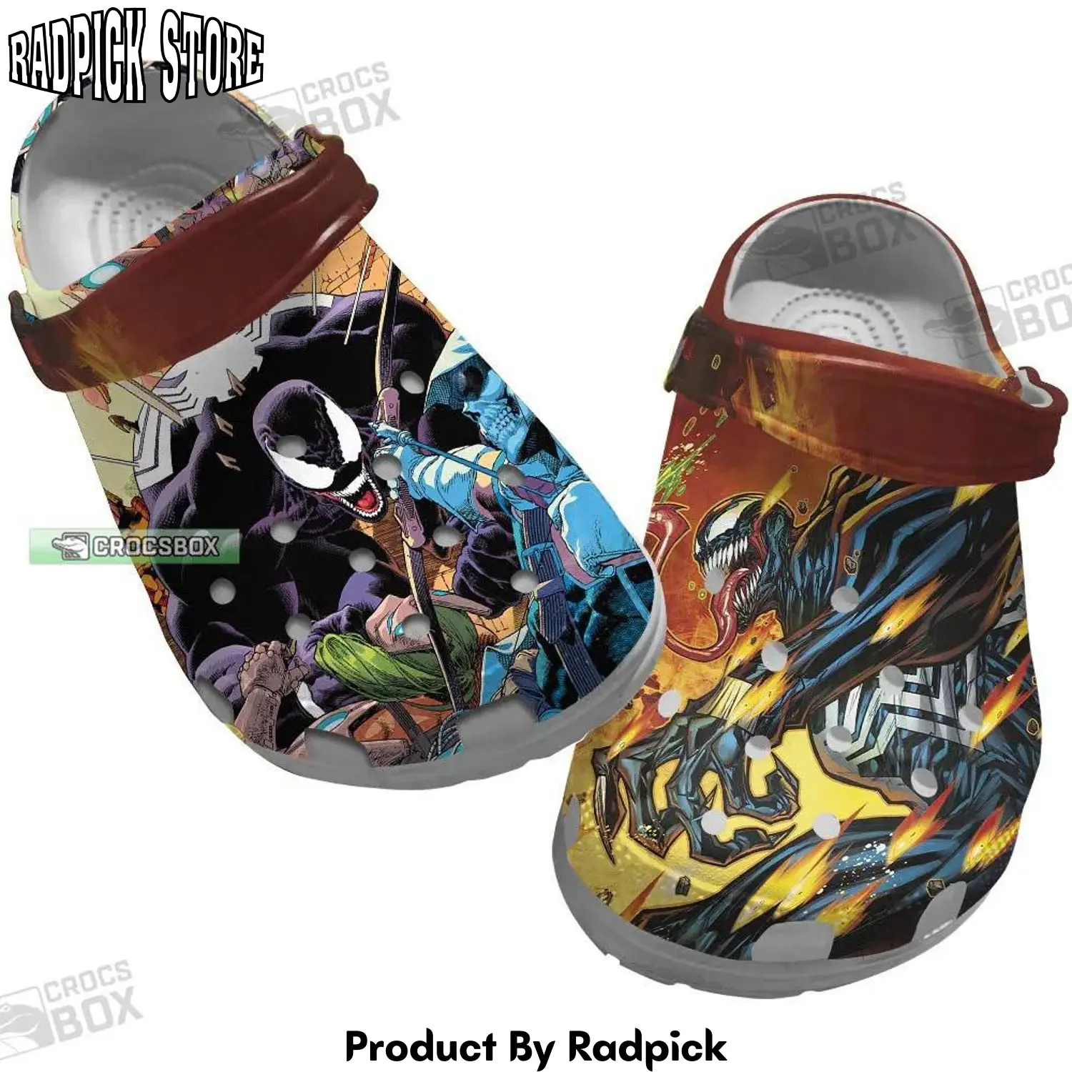 Radpick spiderman vs venom crocss shoes rp6521345